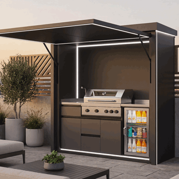 Configuración Compact BAXALT — ideal para terrazas y jardines urbanos
